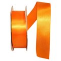 Reliant Ribbon 10.5 in. 50 Yards Single Face Satin Ribbon, Tangerine 5150-762-09K